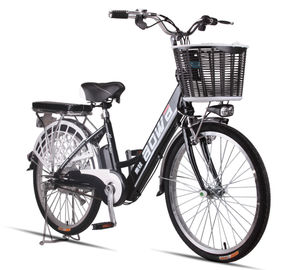 48V Womens Hybrid City Lithium Bicycle , Electric Assisted Bicycle With Electric Motor